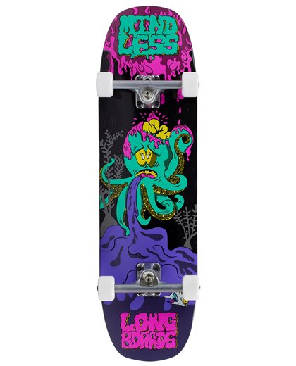 Mindless Longboards octopuke Cruiser Skateboards completas púrpura 