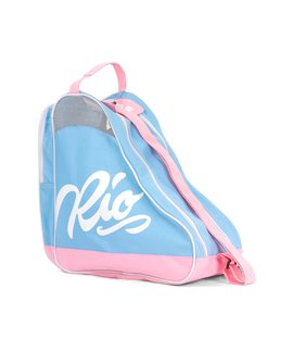 Bolsa Triangular Rio Roller Script Azul-Rosa