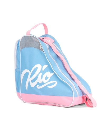 Bolsa Triangular Rio Roller Script Azul-Rosa