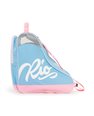 Bolsa Triangular Rio Roller Script Azul-Rosa
