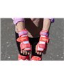 Set de Proteccion Powerslide Standard Woman Set Red Pink