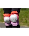 Set de Proteccion Powerslide Standard Woman Set Red Pink