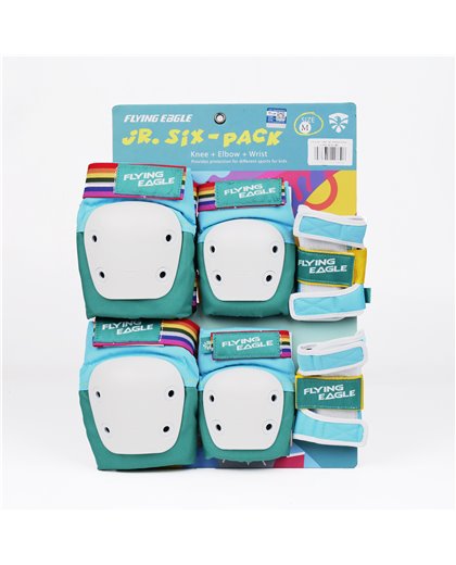 Set de Protección Flying Eagle Valiant Azul (Rodilleras, Coderas, Muñequeras) – Pack de Seguridad Completo