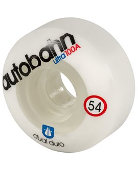 Autobahn Dual Duro Ultra 54mm/100a, clear/white 4-Pack